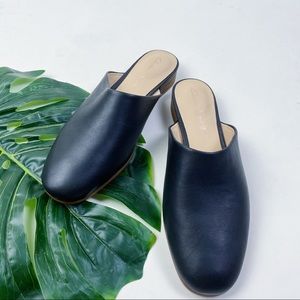 CLARKS PURE BLUSH MULE LEATHER FLAT SLIDES SHOES